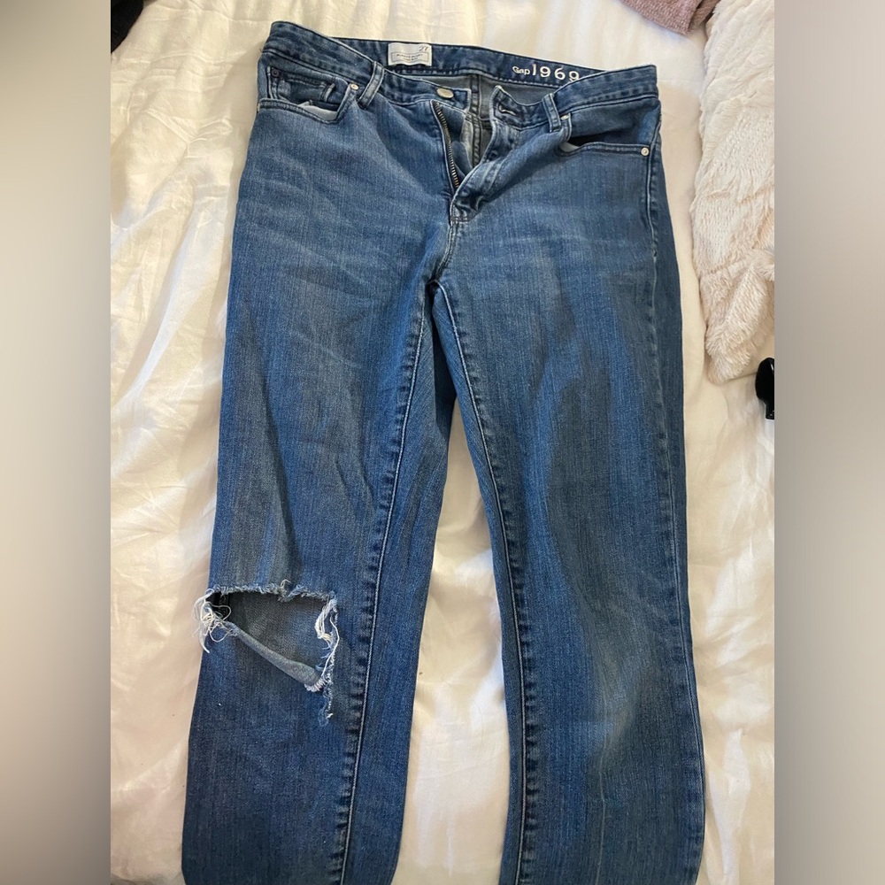 Gap ripped jeans